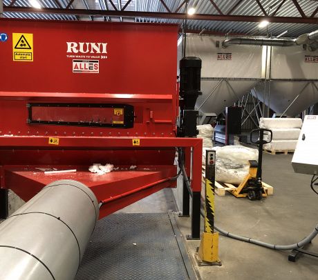 Recycling plant EPS compaction RUNI