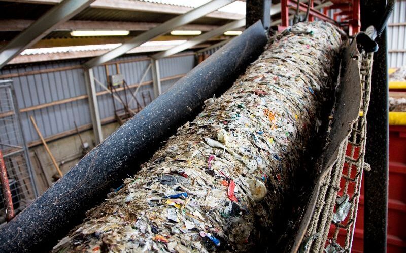 Afvanding af våd PE-film