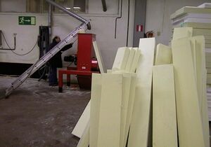 Komprimering af PUR, ATEX, IECEx, komprimator, komprimatorer, affaldskomprimator, stationærkomprimator, komprimering af affald, compacting, genanvendelse, foam board recycling