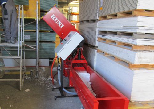 XPS, sneglekomprimator, genanvendelse, screw press, genbrug, recycling