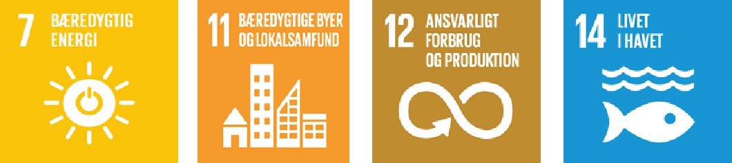 Verdens mål 7, 11, 12, 14 Verdens mål 7, 11, 12, 14